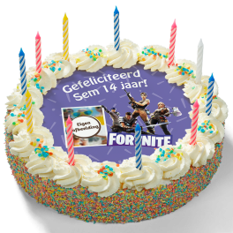 Kinderslagroomtaart "Fortnite"