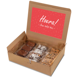 Brownie box "Hoera!"