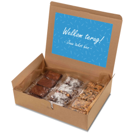 Brownie box "Welkom terug!"