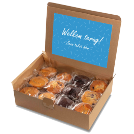 Muffin box "Welkom terug!"